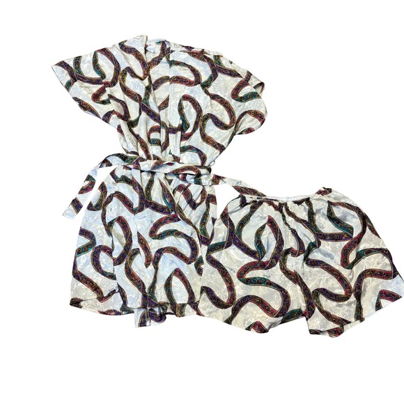 Cinema Etoile Womens Medium Robe Short Set - Picture 3 of 6